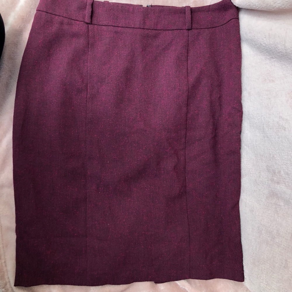 Massimo Pencil Skirt Burgundy